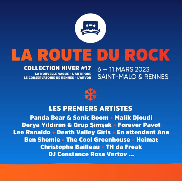 La Route du Rock revient à Rennes et Saint-Malo du 6 au 11 mars 2023 pour sa 17ème Collection Hiver.
Les organisateurs ont levé le voile sur l’intégralité de la programmation du festival breton...romu.rocks/2023/01/festiv…