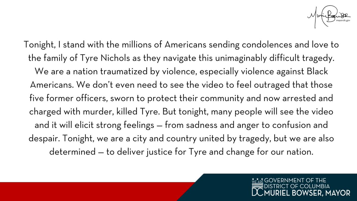Mayor Muriel Bowser (@mayorbowser) on Twitter photo 