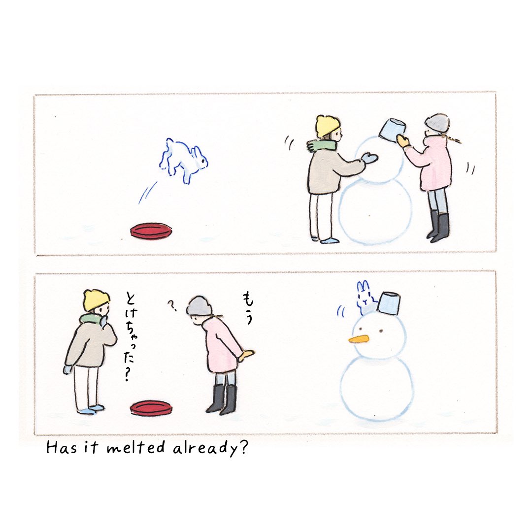 「雪うさぎ」⛄️🐇🧤 