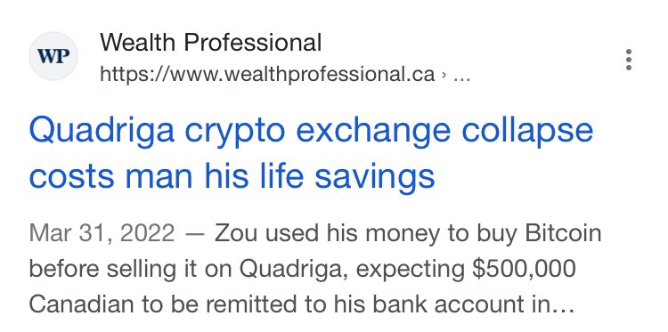 lgfc2's tweet photo. At least one that we know of one; Mr ZOU A Cdn immigrant who lost $500,000 by trusting “ the experts” #CryptoPP owns this imo #cryptocurrency #cdnpoli https://t.co/xHWtnJyq75