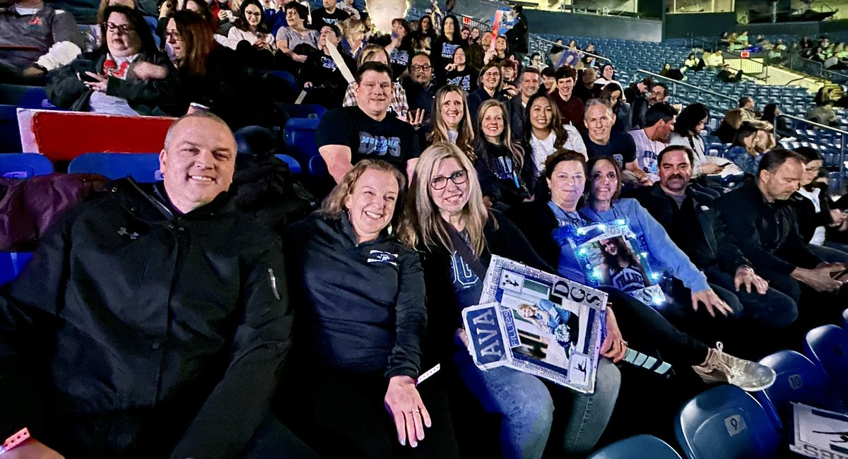 ArwenLyp's tweet photo. So much #DGSPride for @DGS_Dance Fillies @IHSAState Finals @grossingerarena in Bloomington.  I loved everything about their state send off at school this a.m., to cheering w/ our amazing families during the performance, to celebrating with our dancers after. Congrats! @DGSSports https://t.co/v9Cc4WHmD5