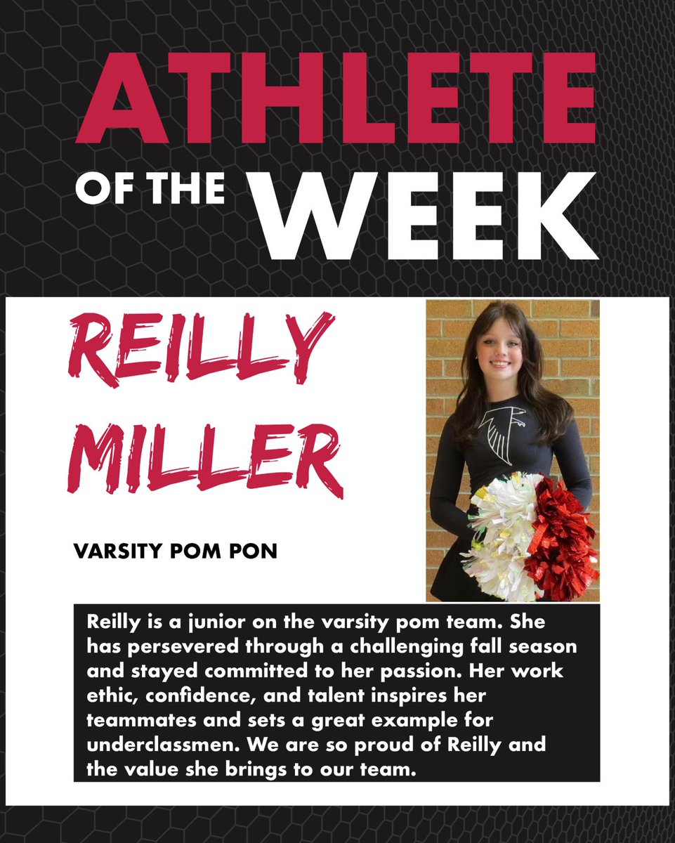 We want to give a HUGE shoutout to junior Reilly Miller for being the Athlete of the Week! Keep up the good work 💪❤️❤️ <a href="/rannstyles13/">rei</a>