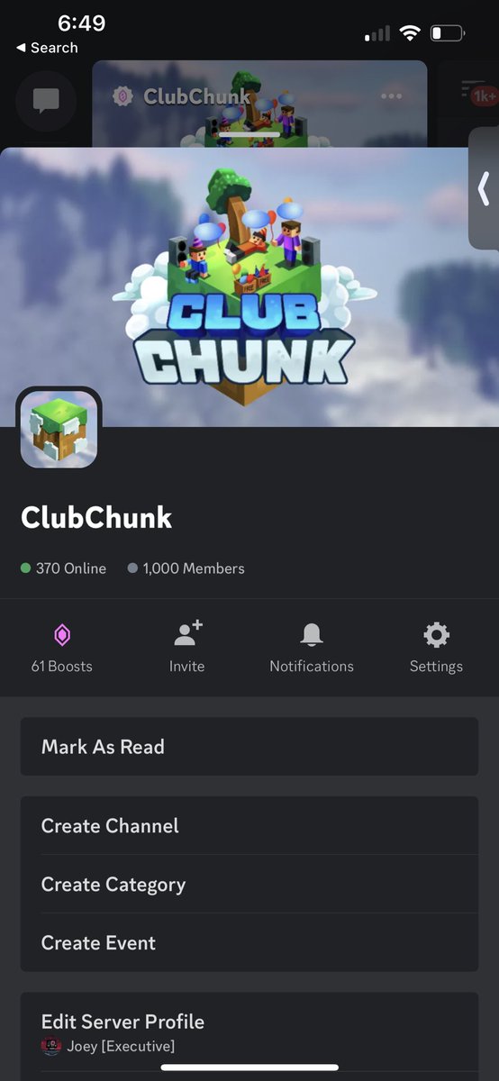 1000 members just in time for release tomorrow 😁

discord.gg/clubchunk ✅
