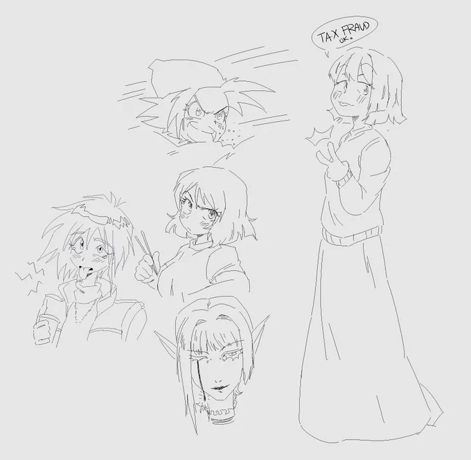 Twitch Stream warmup doodles 