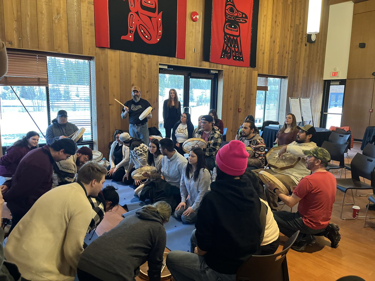 IndigClnEnergy's tweet photo. This afternoon we wrapped up the 2023 Generation Power Retreat with a closing prayer from Elder Ruth Massie, followed by Dene Hand Games, to celebrate the end of a fantastic week of connection, learning and collaboration!
#indigenouscleanenergy #generationpower https://t.co/OXf1CnY8dz
