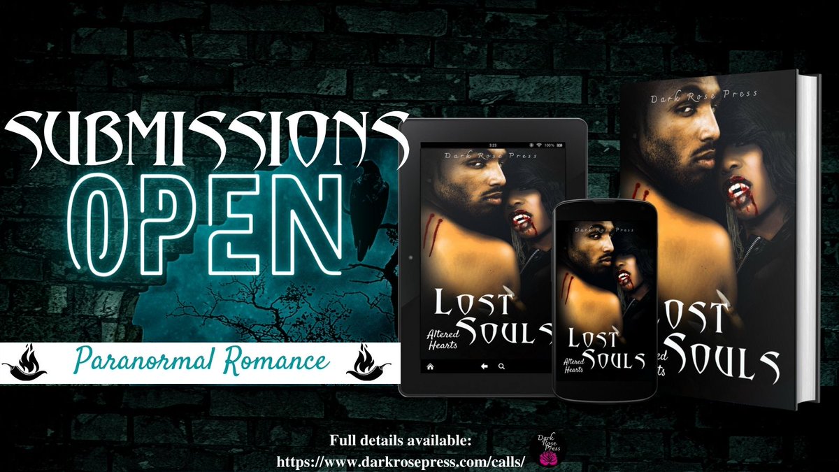 MxDrkPrincess's tweet photo. #CALLforSUBMISSIONS
#PARANORMALROMANCE #DARKROMANCE #STEAMY
🖤
CLOSES SOON
THEME: ‘LOST SOULS’
🖤DETAILS:
https://t.co/0PV9hpyCCP
🌶️🧛‍♀️🧙‍♀️
#URBANFANTASY #VAMPIRE #GHOST #WITCH #SPICY #TABOO #submissionsopen #callforwriters #amwriting #NOFEE #romancewriters #diverseauthors https://t.co/PjaXKAw2Yj