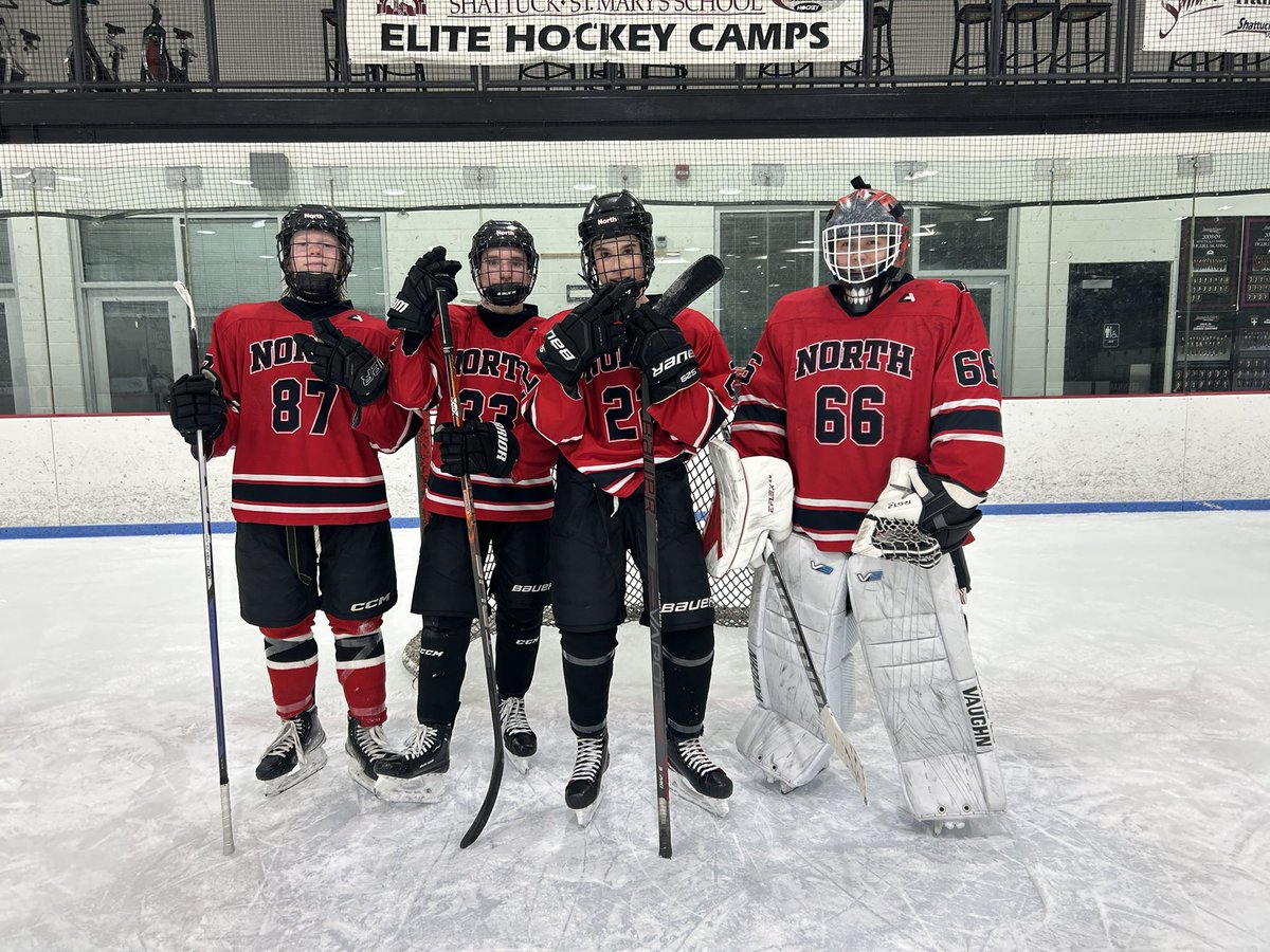 We have a back-to-back winner for the 1st time in the history of the Lakeville North Bantam AA 3v3 Tourney! 

Congrats to “Team Harry” on going Undefeated to win the ‘Chip over “Team Yeat” &amp; “Decker’s Doorknobs”.

Blake Bachmeier 
Brody Miske
Colin Harrigan-Captain
Tyler Priest