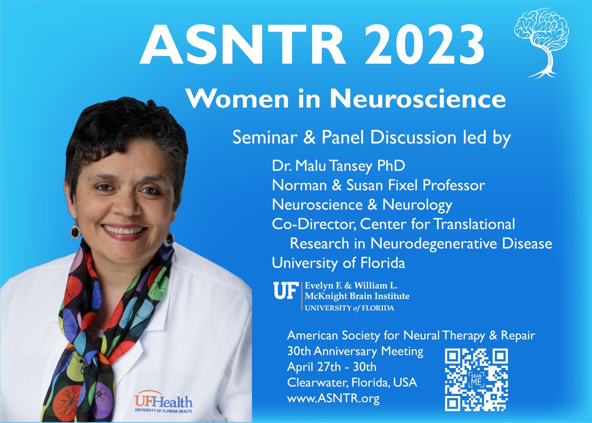 #ASNTR2023 Woman in Science session with Dr Malu Tansey, followed by a panel discussion. 

@MaluTansey @UF @UFMDC @Women_inNeuro
@WINRePo1 @WorldWomenNeuro #neuroscience
#DEI #WomenInNeuro