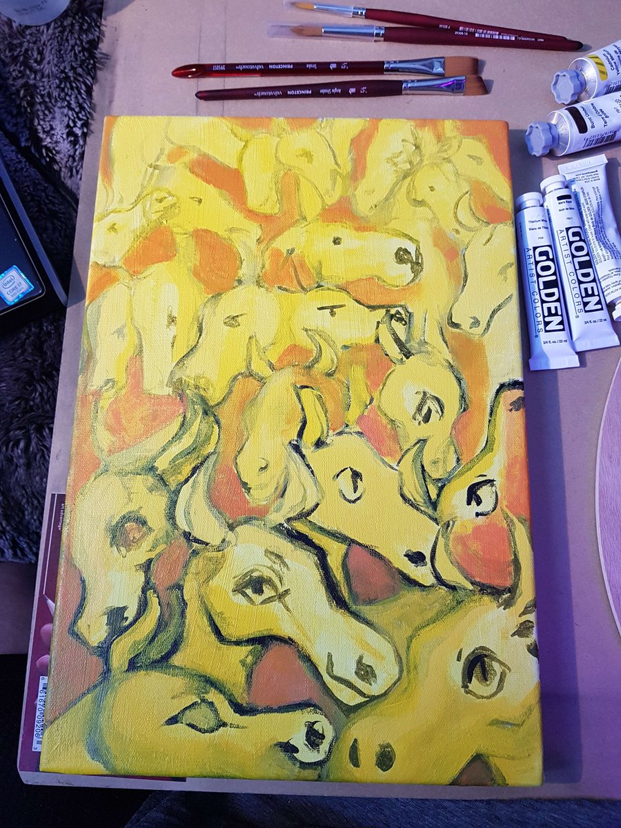 bumblehaven's tweet photo. okay so I painted today

#wip #painter #indigenousartist #horse https://t.co/sT8tXVKdJg