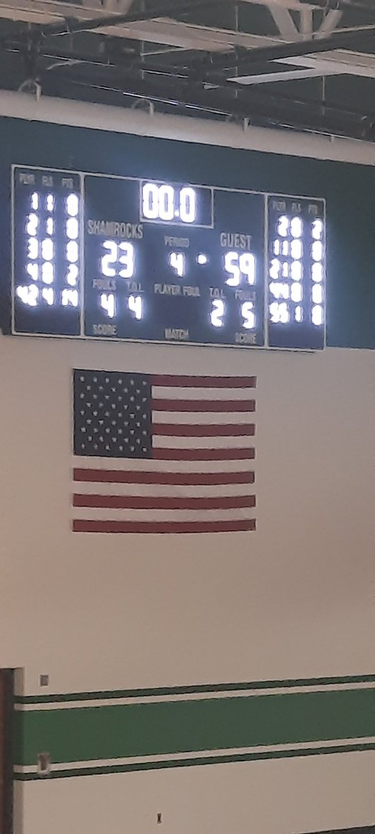 Final score Bobcats girls varsity against Berrien springs
