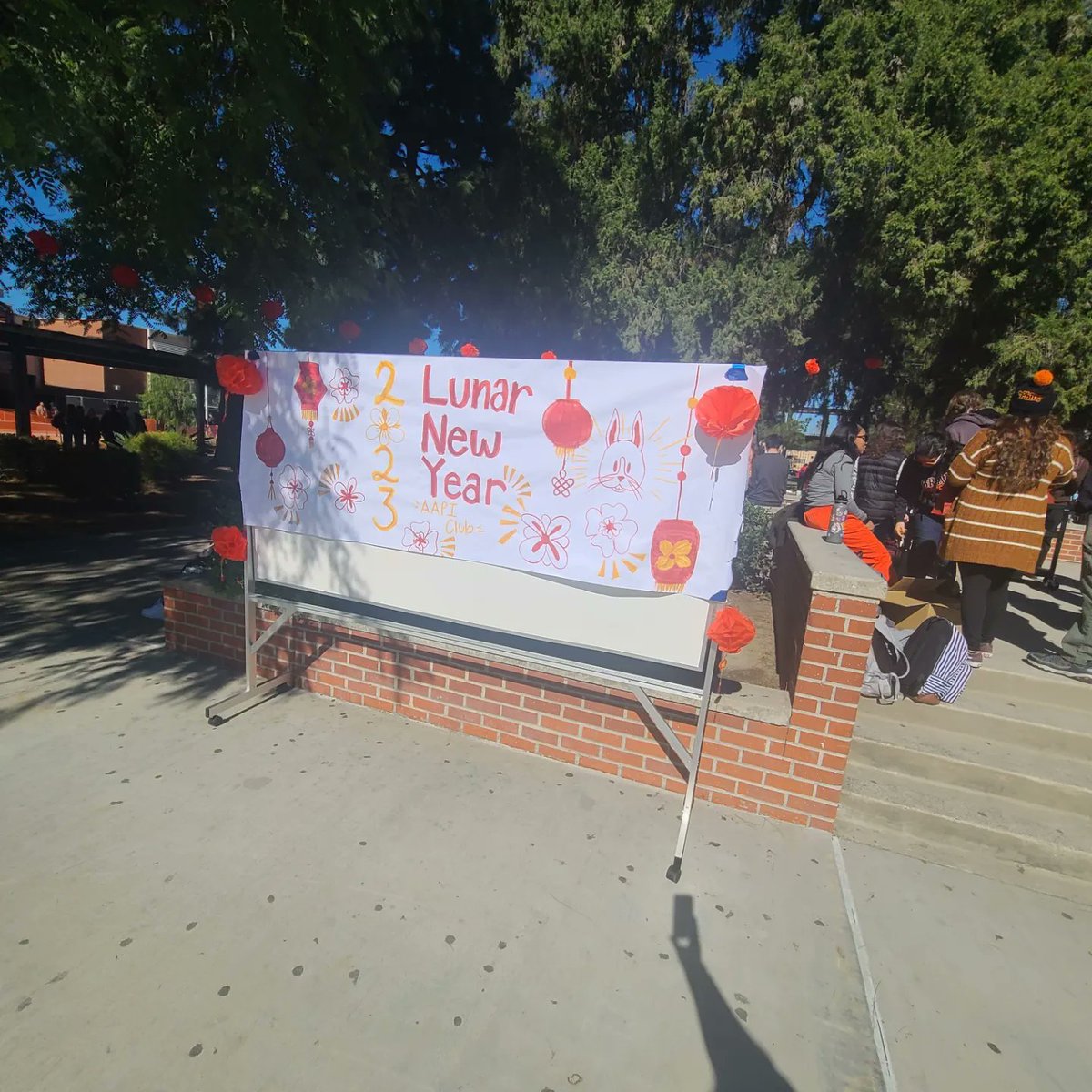 GYawright's tweet photo. @MsMcMurrin our AAPI group put on an incredible Lunar New Year celebration at the quad today. Year of the Rabbit! https://t.co/q0V75Lwggy