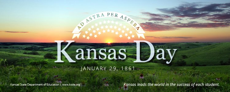 The Sunflower State turns 162 years old today! Happy Kansas Day. This statewide holiday celebrates the day when Kansas entered the union as the 34th state on Jan. 29, 1861. We hope you get some time to celebrate our great state today.