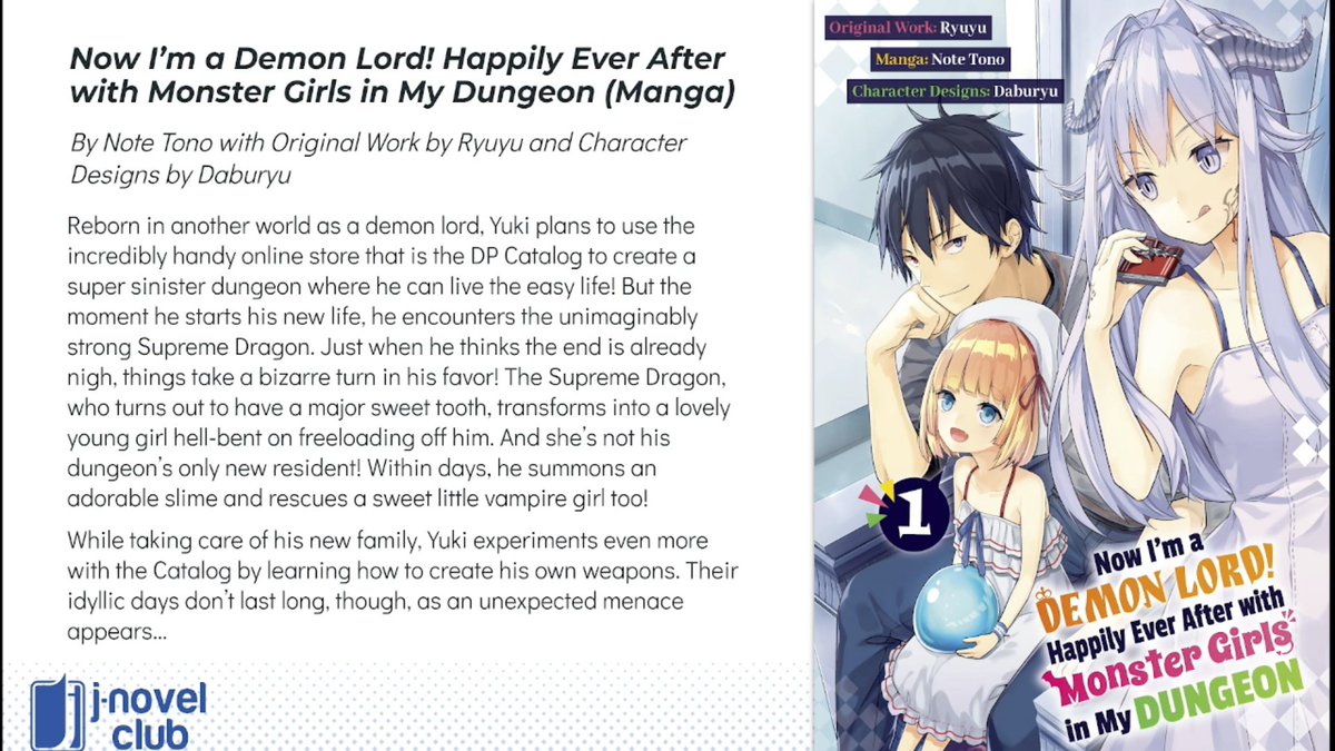 TheOASG on Twitter: "J-Novel Club has announced on their Twitch stream