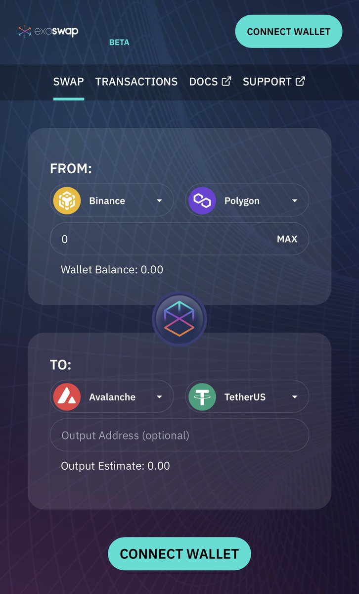 exoDefi's tweet image. Cross-chain swapping &amp;amp; bridging with deep, centralized liquidity…in one decentralized user interface??

That’s the power of exoSwap 😎