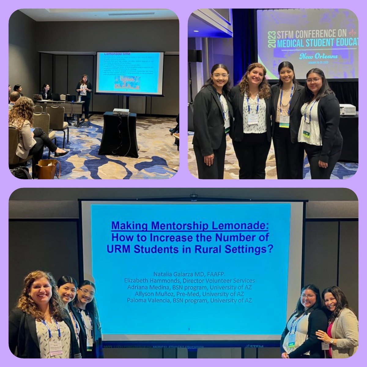 Reached an incredible milestone in our mentorship program where we got to share our at the @STFM_FM conference in New Orleans our great project and 3 of our students mentees were able to join. #familymedicine #FMRevolution #diversity