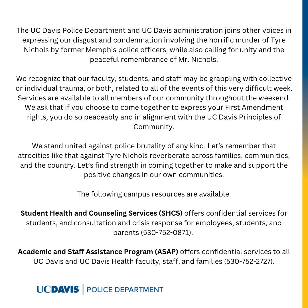 UC Davis Police tweet media