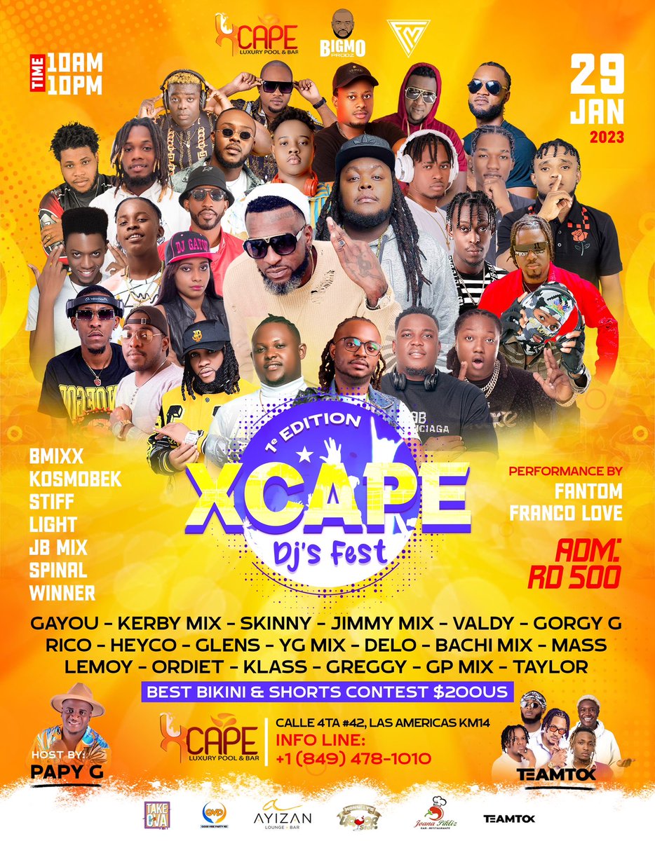 Xcape luxury pool & bar tweet media