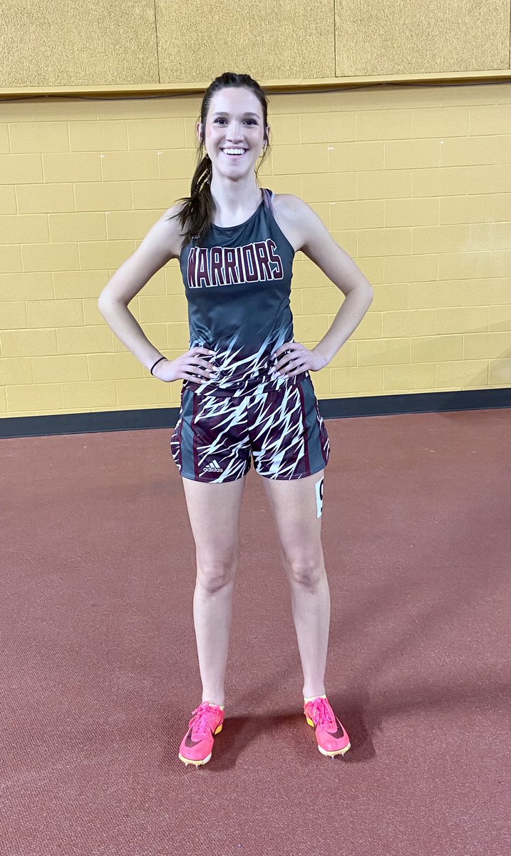 wphtrack's tweet photo. Lilly Patterson sets a new girls indoor 800m school record with a time of 2:50.15.  @MHeaton22 @DrWTBlack @TrettHardman @WestPointHigh https://t.co/UswnXHvfgM