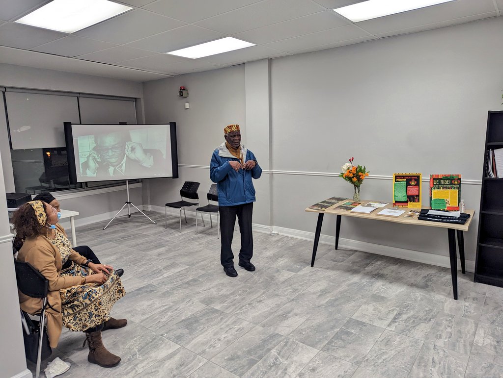 This evening <a href="/ACCAHam/">AfroCanCarib</a> members celebrated the reopening of 423 King Street building, after  renovations last year.
HCCI, <a href="/djnontario/">Disability Justice Network of Ontario</a> &amp; <a href="/HamOntCBN/">HCBN</a> are tenants in the building. We look forward to continuing to utilize this space as a community centre for all #HamOnt residents.