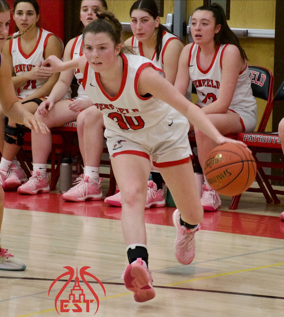 NYSTakeover's tweet photo. Penfield 69
Hamburg 51
Final

@mvogtpenfield handled business early, jumping to a 30 pt halftime lead on the way to a Friday night S5 vs S6 win. @jackiefunk20 dropped 21 to lead 4 Patriots in double digits in the W. @ClaraStrack hung a game high 32 for @girls_hamburg. Game 1 ✔️ https://t.co/lIKUIfLmvQ
