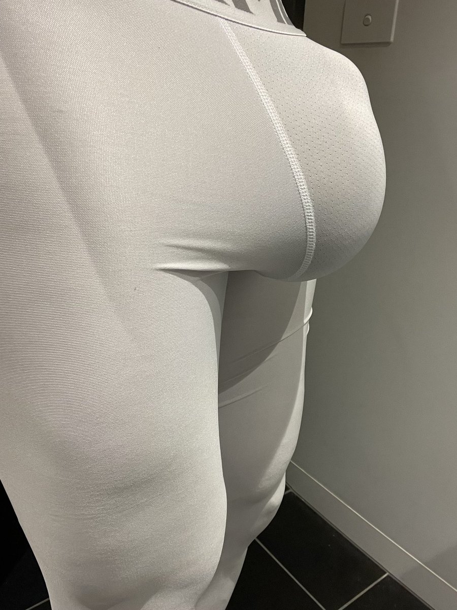 Another big pump last night and bulging in some white Under Armour tights. 

Thanks <a href="/monster_sphere/">@monster_sphere BLACK EDITION</a> for sending me the ‘reverse thrust’ tube! Makes it so much easier to get out when I’ve pumped really big.
#pumpedballs #pumped #bullballs #pumpedmeat