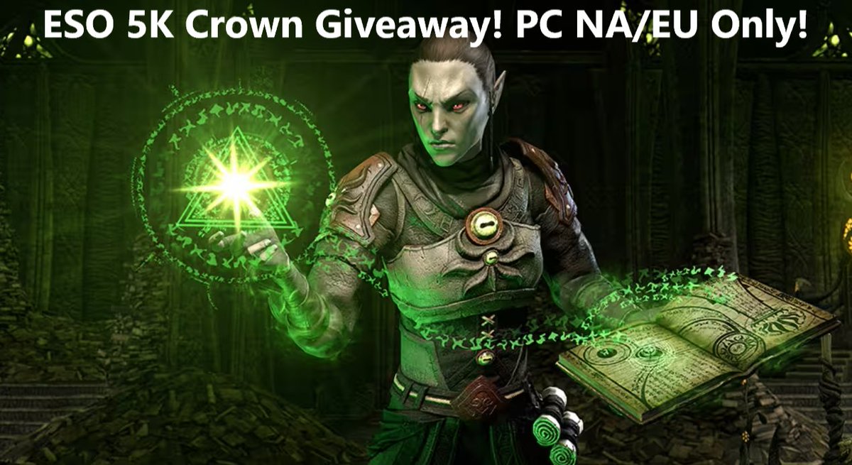 Come join us on the ESO n' Chill discord server and enter in for a chance to win 5,000 Crowns worth of gifted items on PC NA/EU on Valentines Day! (Feb 14th) discord.gg/PmQaprgR3B #ESO #ESOGlobalReveal #ESOFam #ESOLive #ElderScrollsOnline #Giveaway
