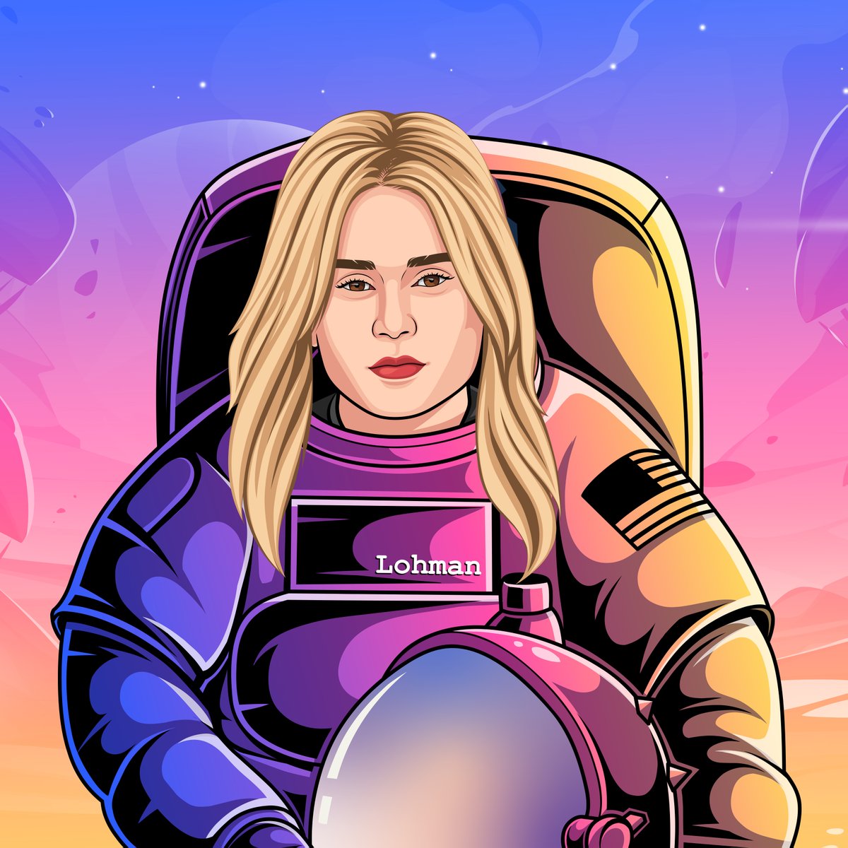 Who wants a PFP like @ActwithAlison?

In support of the launch of @RocketDashGame powered by @AstroElon 

#elonone #rocketdash #pfp #design #avatar #headshot #support #astronaut #graphicdesigner