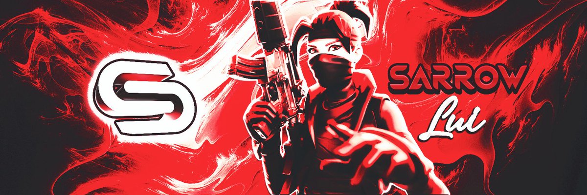 DZDesigns1's tweet image. Sarrow Lui Twitter Header @LuiFN_ @TeamSarrow_ @SarrowVisuals