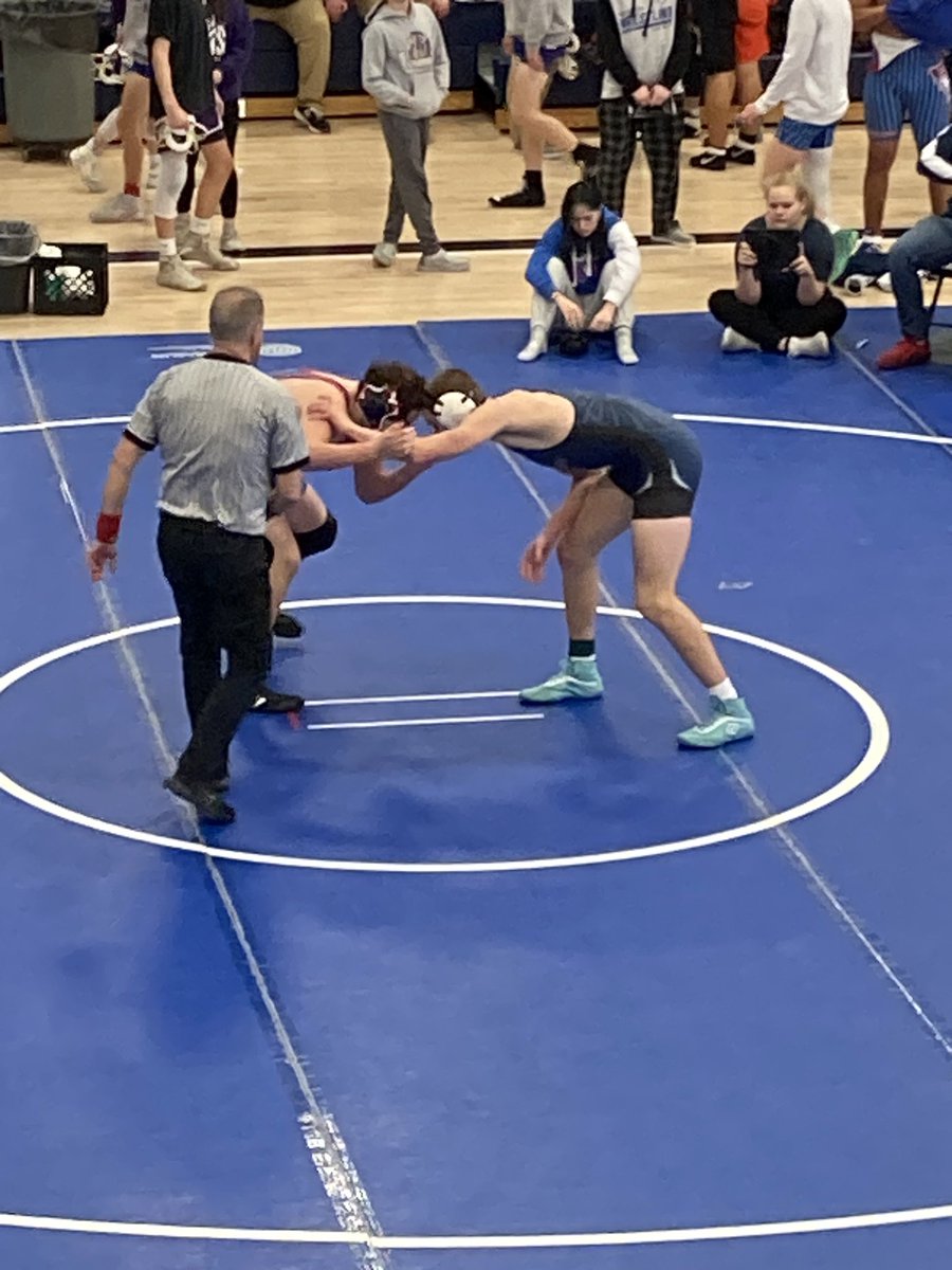 BobFloth_FPS's tweet image. Why are small schools great?  When your 195 lb senior wrestler is dominant in his last home invite and his loudest cheering section are his @FreemanFootball teammates on the @Freeman_BB team! #freemanfalcons