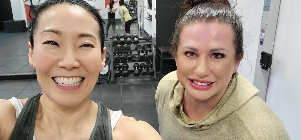 DawnKYoung's tweet image. Had fun working out together with this @uidaholaw #1L Leah! #lawschool
