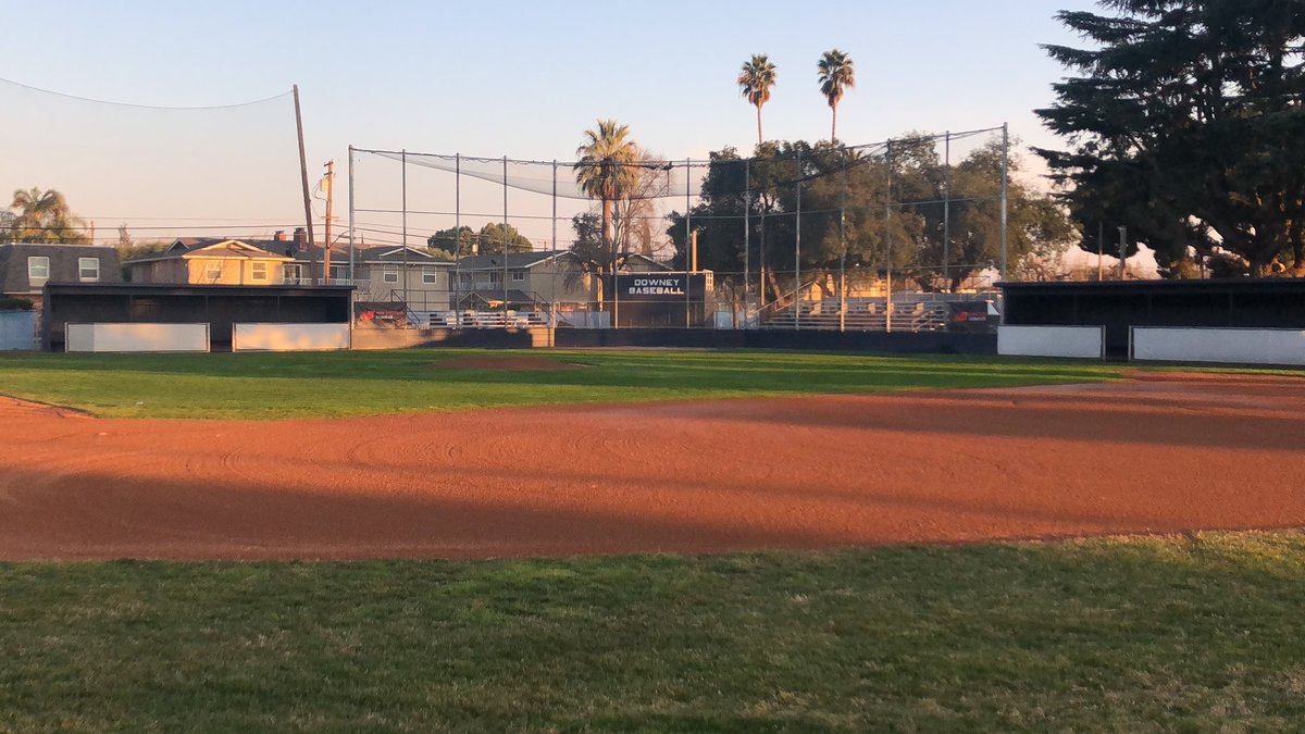 Fields ready. Glistening. Can’t wait till Monday. Downey Baseball 2023