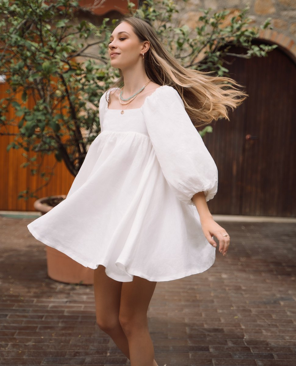 Meet Pacaya Dress 🤍 Ethically crafted from 100% Linen & 
fully lined with Organic Cotton (GOTS) for a premium wear experience.
#FiammaStudio #sustainablefashion
