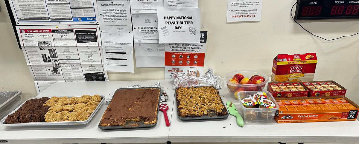 Jeffery Limle (@jefflimle) on Twitter photo Thanks Tammi for baking and preparing treats for our Waterloo Associates on National Peanut Butter Day! <a href="/jordanolsen0288/">Jordan Olsen</a> <a href="/CampSweenScott/">Scott Sweeney</a> <a href="/k_dines/">Keta Dines</a> <a href="/KarlPoulsenTHD/">KarlPoulsenTHD</a> @markstanley3288 Thanks Tammi for baking and preparing treats for our Waterloo Associates on National Peanut Butter Day! <a href="/jordanolsen0288/">Jordan Olsen</a> <a href="/CampSweenScott/">Scott Sweeney</a> <a href="/k_dines/">Keta Dines</a> <a href="/KarlPoulsenTHD/">KarlPoulsenTHD</a> @markstanley3288