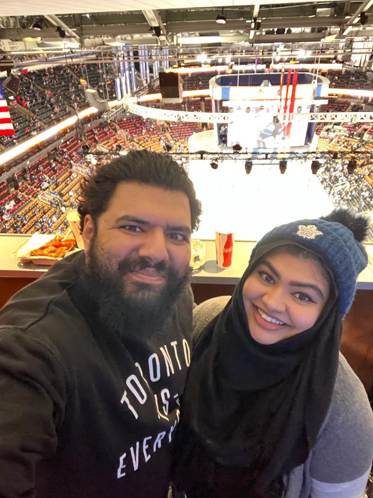 First leafs game, and it’s from the fan deck! #GoLeafsGo #LeafsForever