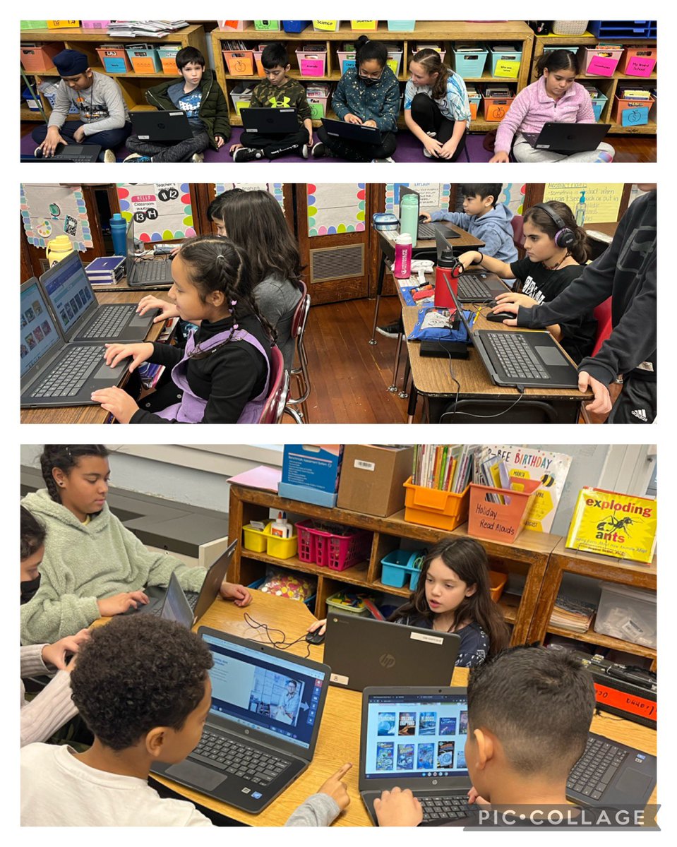 Fourth grade research teams hard at work finding research on extreme weather! <a href="/WHGWashington/">WHGW</a> <a href="/WhufsdRams/">Ram Pride</a>