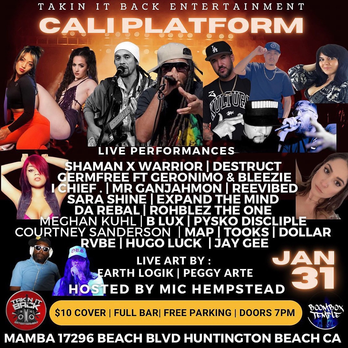 DestructLA's tweet photo. Going Down Next Tues!
Jan 31st in #HuntingtonBeach π
Iβll be rockinβ live @ #CaliPlatform with some cool peoples π₯ pull up & vibe wit us π€π½ Presented by #TakinItBackEntertainment https://t.co/2QdqtPeAFY