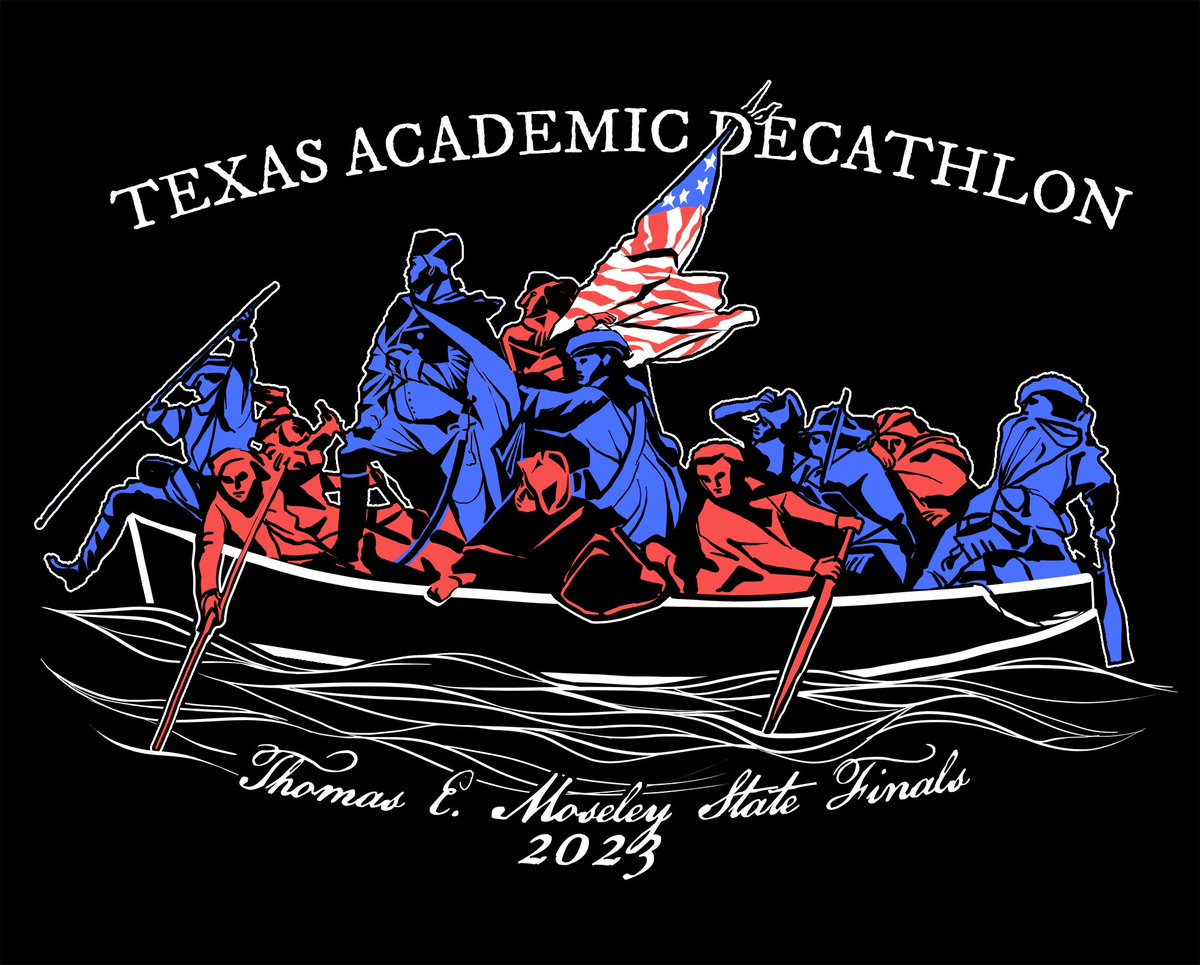 Congrats to Audrey Hanan of <a href="/DecathlonDulles/">DullesDecathlon</a> for submitting the winning entry to our tshirt design contest. These shirts will be the our official gear for the Thomas Mosley State Finals in San Antonio next month. Audrey also receives $500 for her excellent design. Nice work!