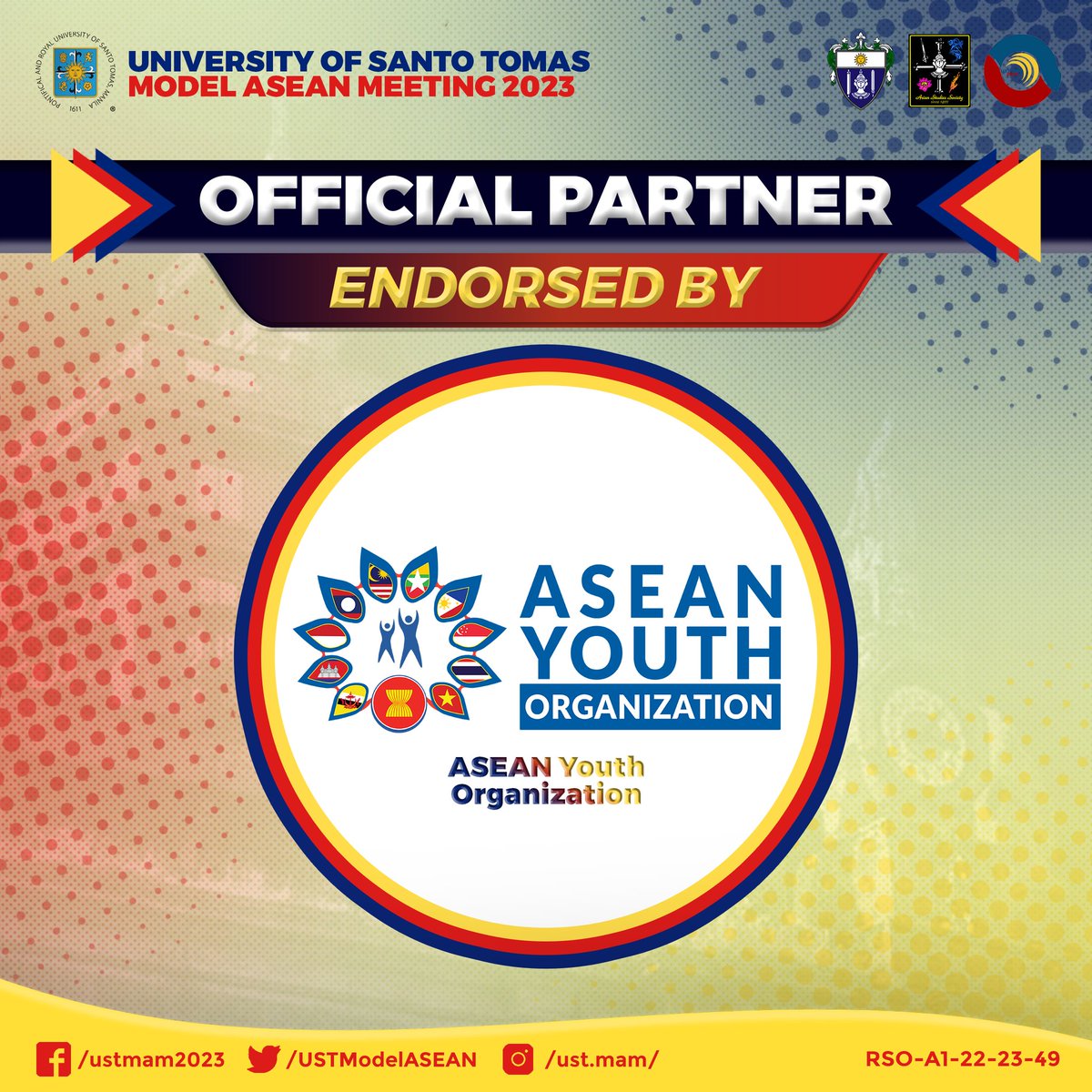 USTModelASEAN's tweet photo. 𝑰𝒏 𝒋𝒖𝒔𝒕 𝒍𝒆𝒔𝒔 𝒕𝒉𝒂𝒏 𝒕𝒉𝒓𝒆𝒆 𝒘𝒆𝒆𝒌𝒔, UST MAM  will be making its comeback for its 9th installation this coming 𝐅𝐞𝐛𝐫𝐮𝐚𝐫𝐲 𝟏𝟔-𝟏𝟖, 𝟐𝟎𝟐𝟑!

(1/3) https://t.co/ixoPyhYsDi