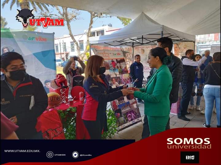 Agradecemos a Susy Ángeles Alcaldesa de Tizayuca, Hidalgo, por la invitación a la Feria de Orientación Vocacional, donde estaremos promocionando el modelo educativo que se ofrece en la #UTVAMbis a toda la población. Te esperamos en la Plaza Himno Nacional de  Tizayuca.