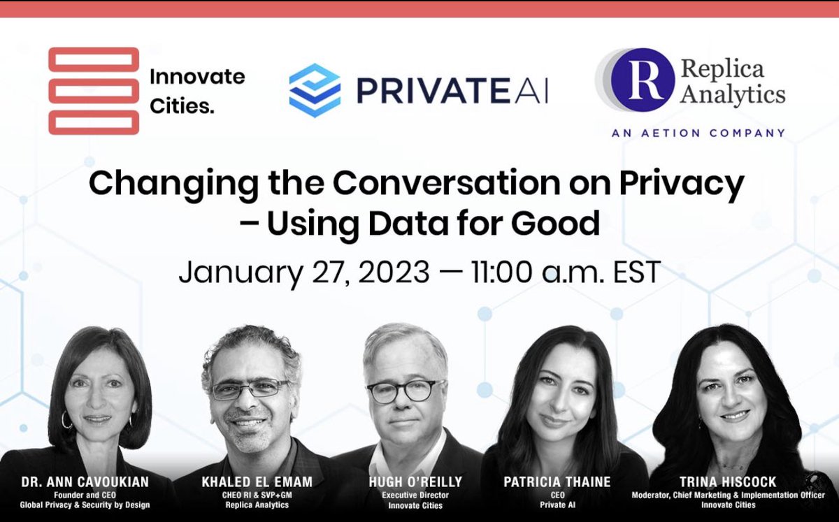 Innovate Cities (@innovate_cities) on Twitter photo Now that was a webinar to remember!
Thank you to all who joined us for today’s discussion on the future of data privacy – if you missed it, watch the recording on the Innovate Cities’ YouTube channel:
youtu.be/h990sobKsCw
<a href="/AnnCavoukian/">Ann Cavoukian, Ph.D.</a>
#DataforGood #CdnPoli #Onpoli Now that was a webinar to remember!
Thank you to all who joined us for today’s discussion on the future of data privacy – if you missed it, watch the recording on the Innovate Cities’ YouTube channel:
youtu.be/h990sobKsCw
<a href="/AnnCavoukian/">Ann Cavoukian, Ph.D.</a>
#DataforGood #CdnPoli #Onpoli