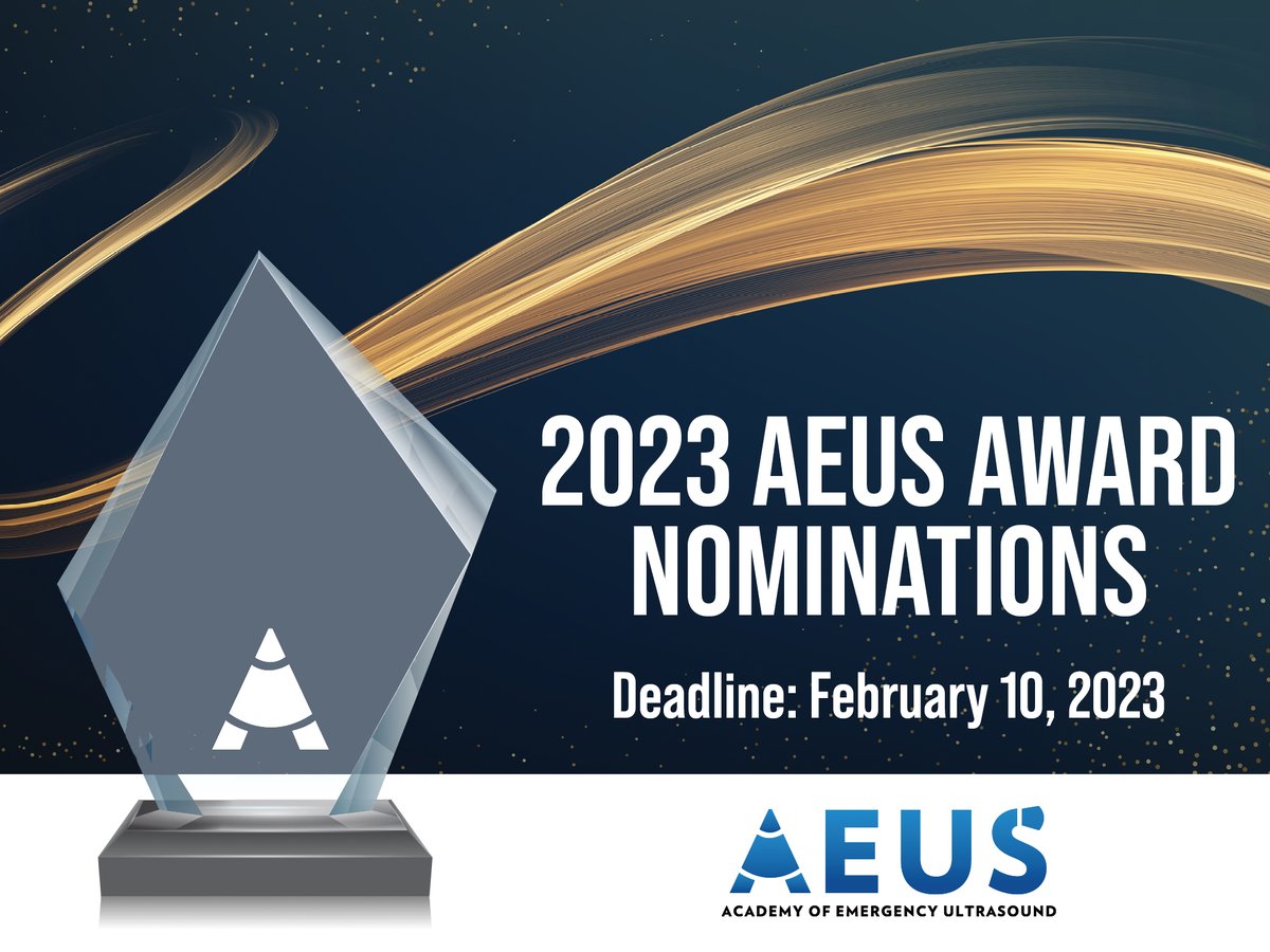 Nominations are now open for the #SAEM AEUS Academy awards! Nominate yourself or someone you admire for this honor. Awards will be presented at the #SAEM23 Annual Meeting. Nominate now: bit.ly/3vweblE