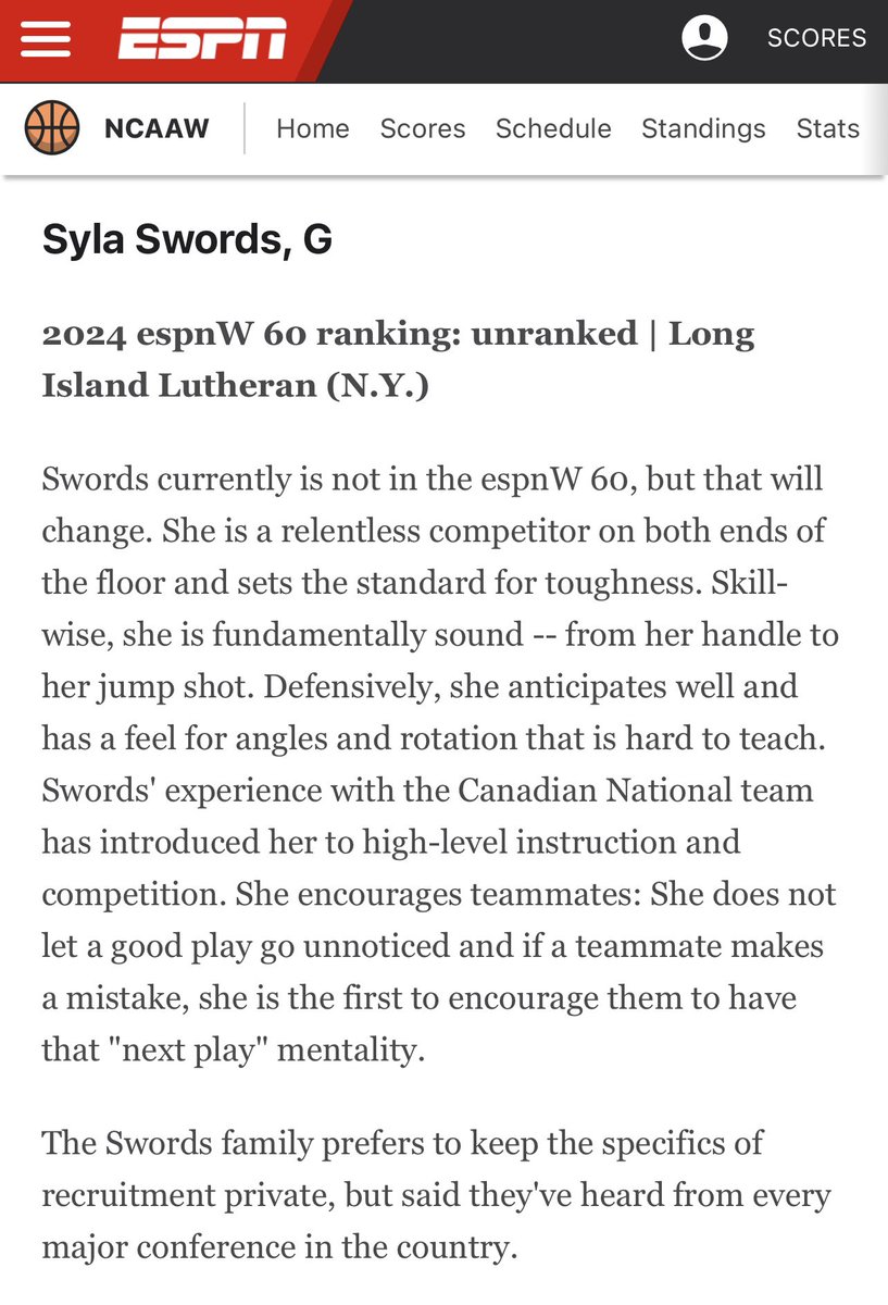 LuHi Girls Basketball on Twitter "ESPN 15 Women’s College Basketball