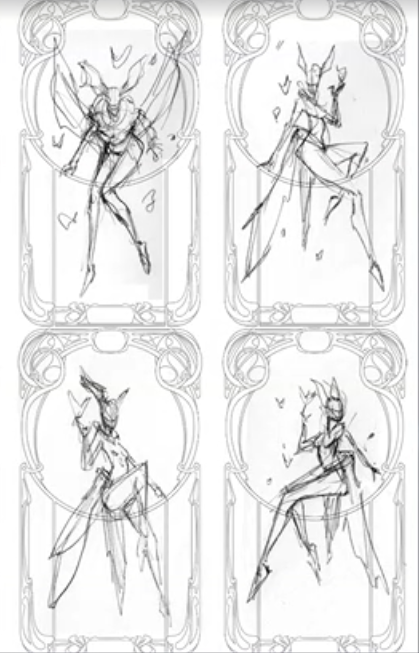 these slap so much!! god i love seeing progress/concept art for warframe stuff, their aesthetic is just something else