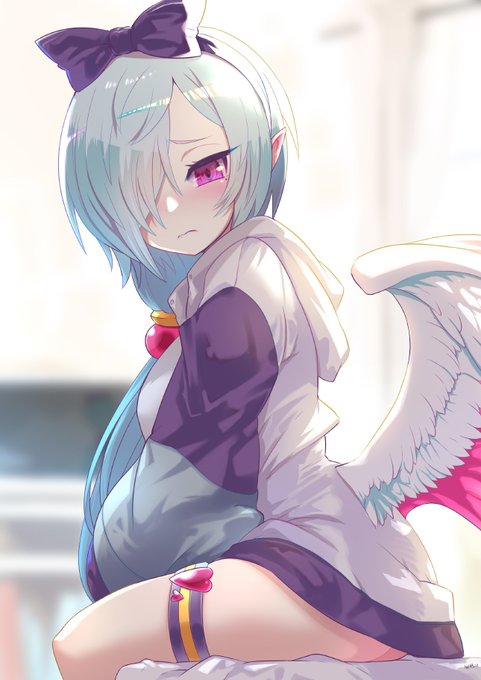 【オリキャラ】親方!朝起きたらベッドに女の子が! #オリジナル #オリキャラ #サキュバス #天使 https://t.co/fpG48K6x3F 