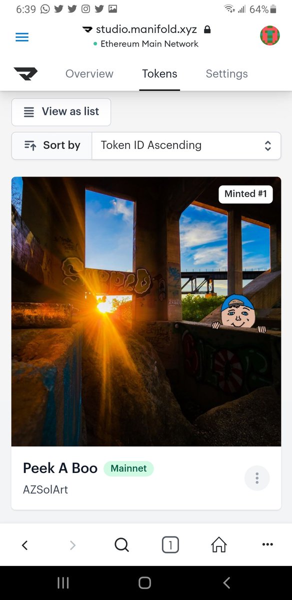 AZsolNft's tweet photo. I'm really stoked to announce that the genesis piece of the "Taggin' Along" collection has been minted via @manifoldxyz!!! Listing soon ish! #photography #nfts #AZSolArt #TagginAlong #art https://t.co/I4nNVruzw0