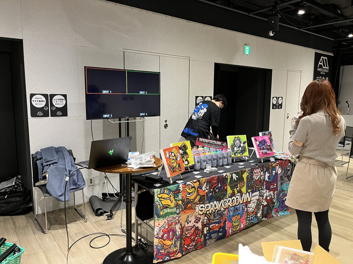 PARDEYinc's tweet photo. PARDEY BASE SHIBUYA Day2 
wip...⏰

@spraygroovin 
@showchan_net https://t.co/QSg8aDIAEq