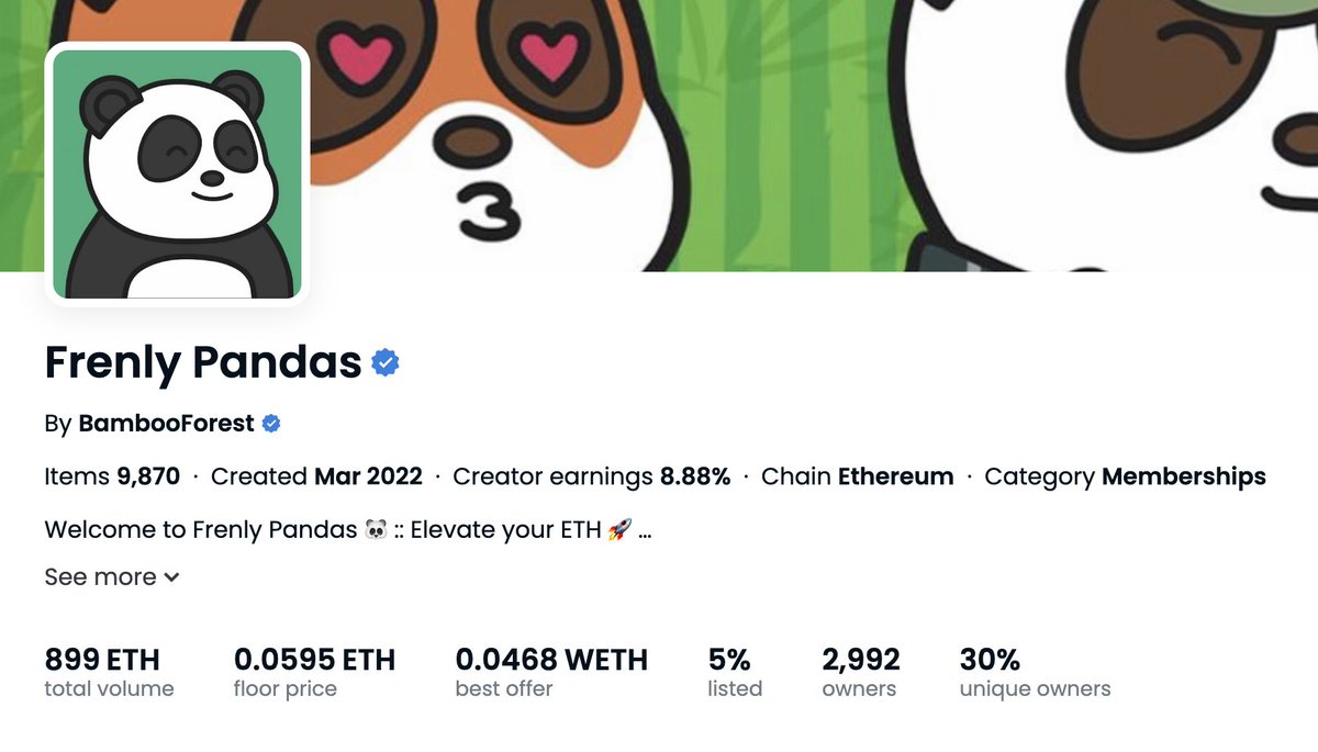 FrenlyPandas's tweet photo. 899 ETH VOLUME https://t.co/e7BZL0DCPB