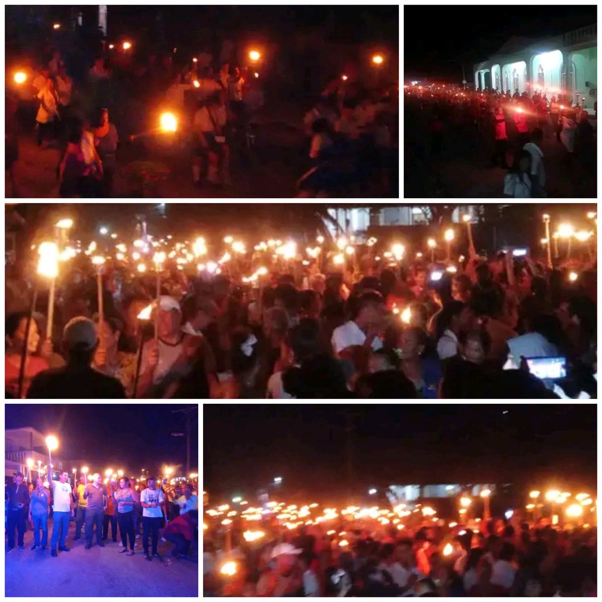 #MartíVive
Marcha de las antorchas en #Nuevitas conmemorando el 170 aniversario del natalicio de nuestro Héroe Nacional #JoséMartí.