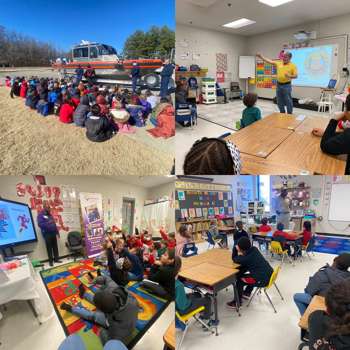 We celebrated the 101st day of first grade yesterday! Today we had career day and the kids learned so much! #RES_BeAGameChanger #RESRedBirds