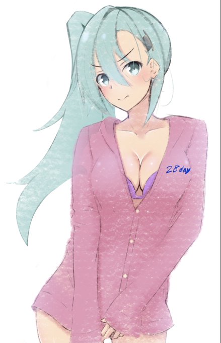 28日目ポニテ鈴谷とショート鈴谷
#100日チャレンジ 